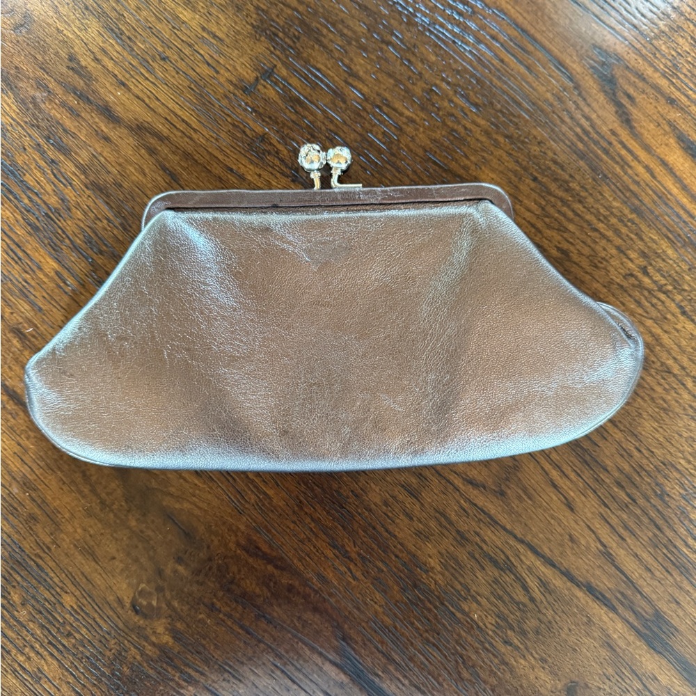 Elegant Brown Anya Hindmarch Clutch Bag